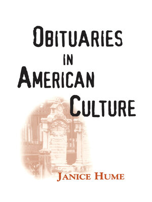 cover image of Obituaries in American Culture
